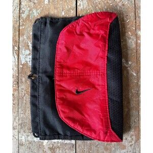 RARE Vintage 90s Nike Red Black Fanny Pack | Y2K Sportswear Utility Retro Pouch